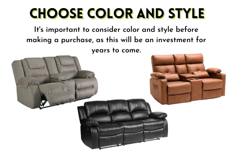 Choose color and style