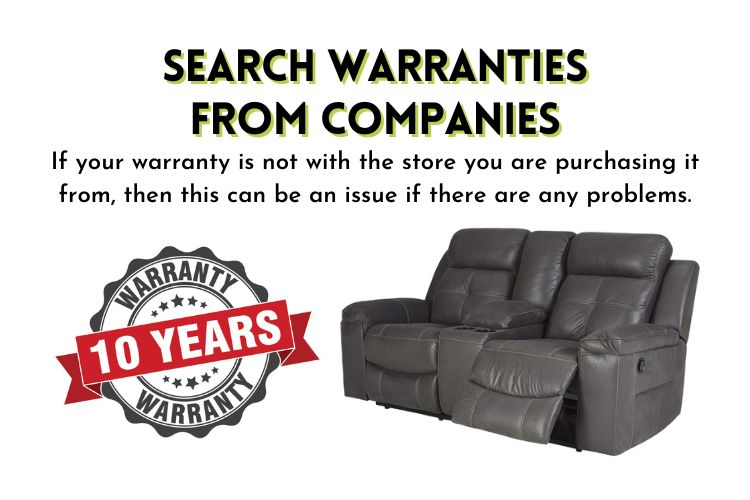Search warranties from companies