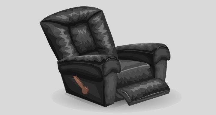 a reclining sofa is easy to clean