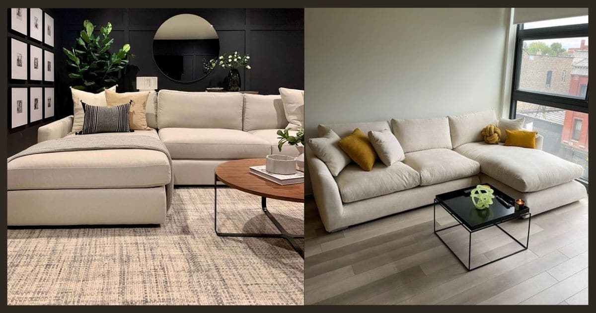 What is the difference between left facing and right facing sectionals