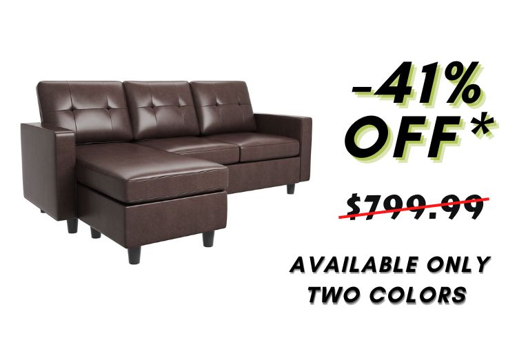 Cheap leather sectional sofas under $500