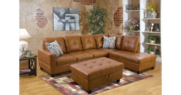 L-Shaped Modern Sofa with Chaise Storage Lifestyle Furniture