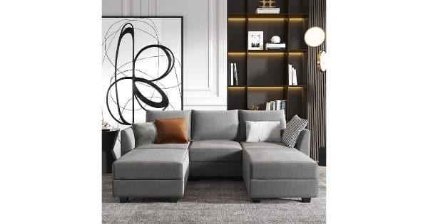 Modular Sectional Sofa with Reversible Chaises HONBAY
