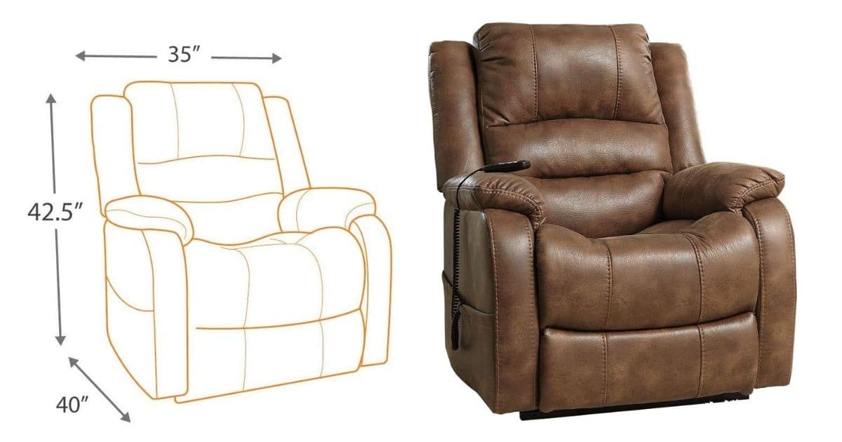 what is the standard size of a recliner