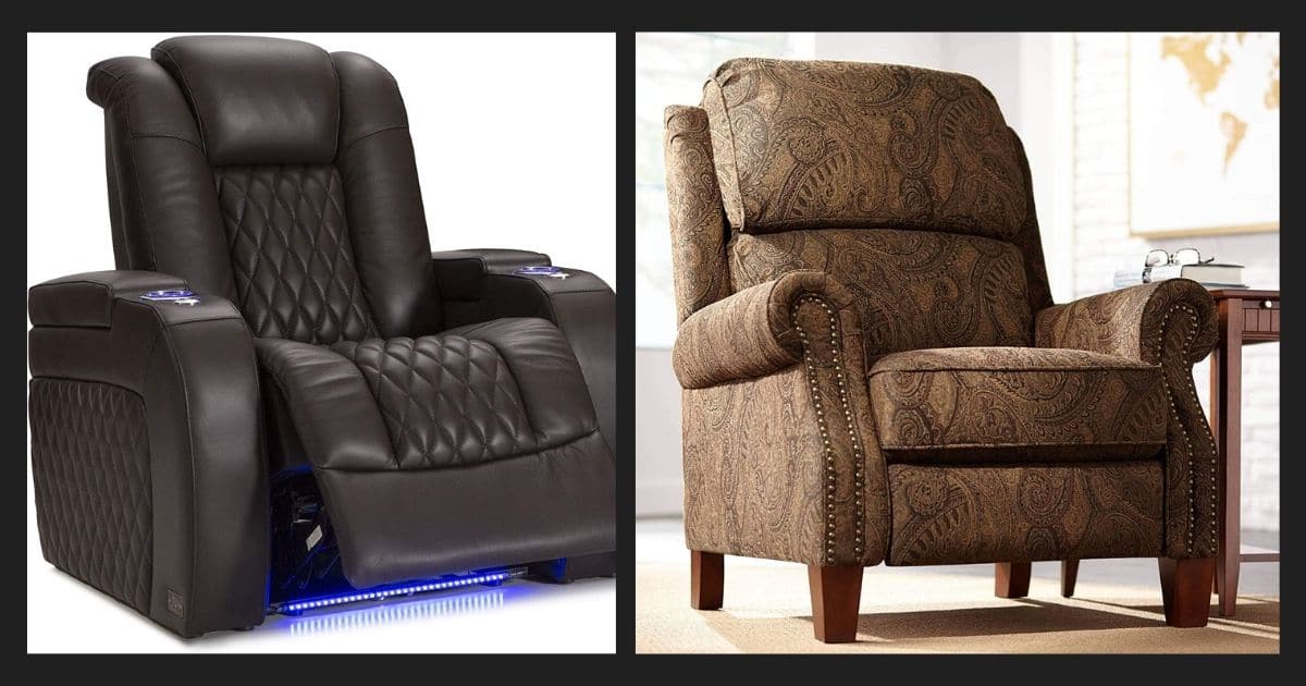 What size recliner does a heavy person need