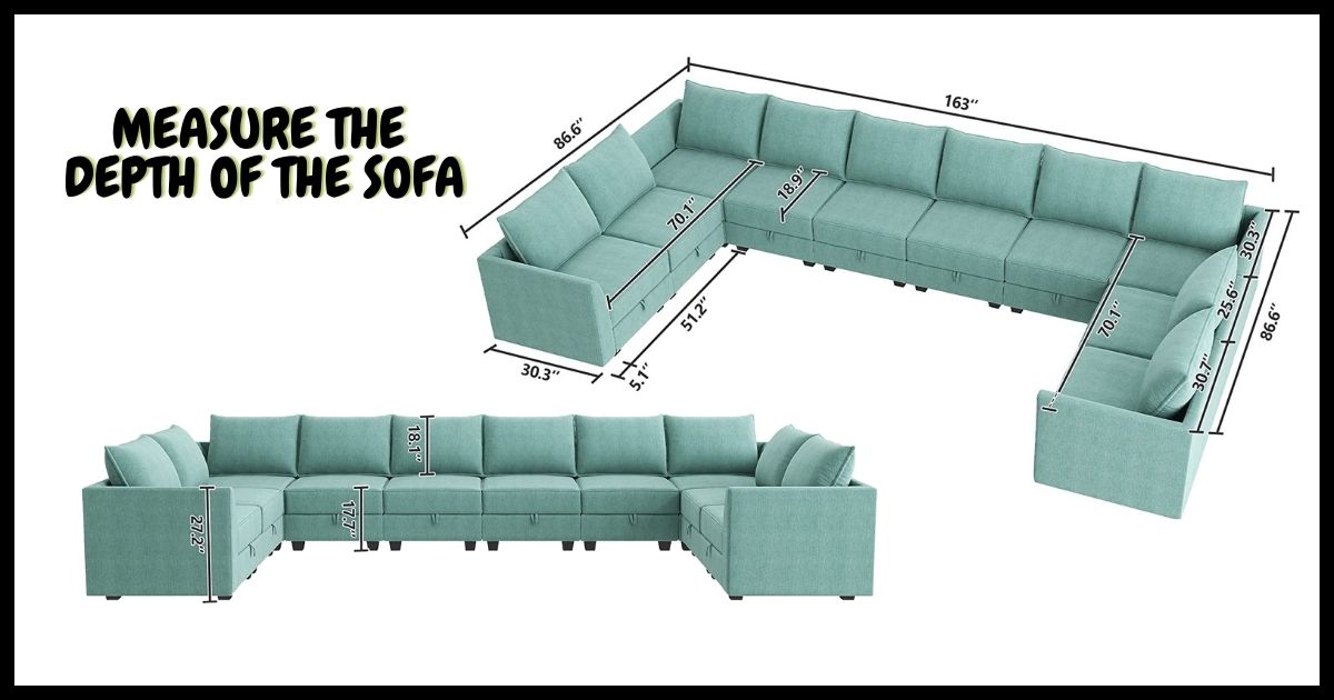 How to measure sectional sofa dimensions