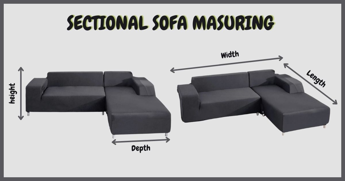 Measuring a sectional sofa