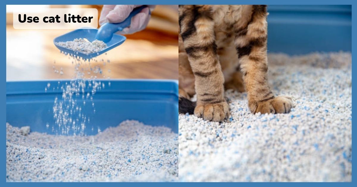 Use cat litter