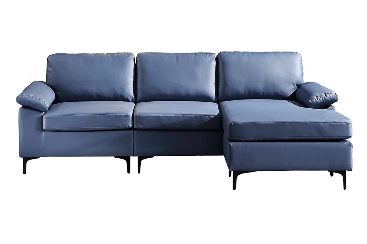cheap leather sectional