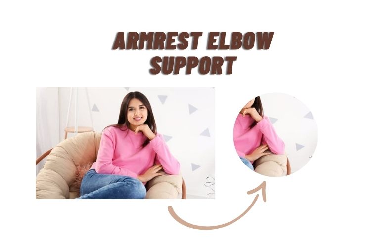 Armrest elbow support