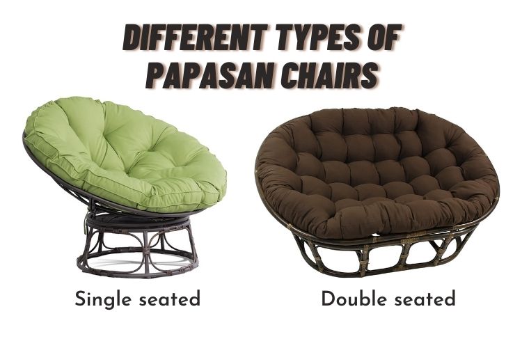 Different types of papasan chairs