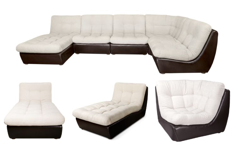 How to arrange assemble connect sectional sofa step by step