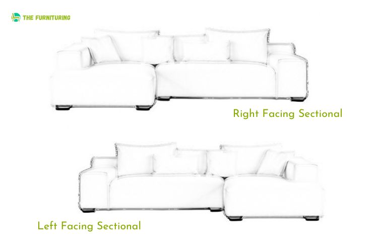 Left facing vs right facing sectional